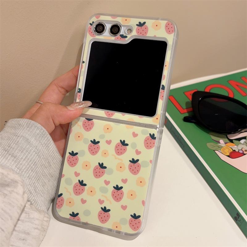 

Мультяшный чехол для телефона с Клубничным Медведем для Samsung, OPPO, Huawei - Складная мобильная крышка для женщин OPPO N3 Flip