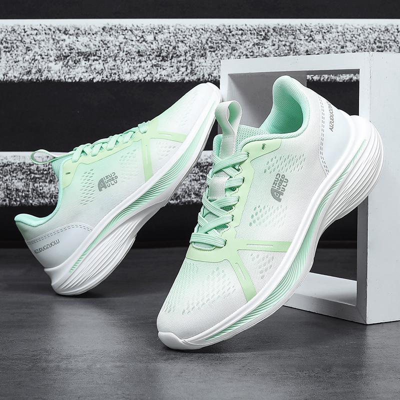 

Running Shoes Summer Breathable Mesh Sneakers for Men Jacquard Gradient Soft Tenis Jogging Lightweight Leisure Outdoor Sneakers 39 яблочный зеленый
