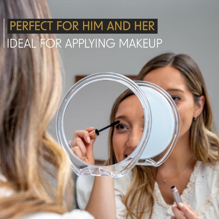 Shaving Mirror Shower Mirror with a Razor Holder for Shaving with Powerful Suction Cup Shatterproof Anti Fog Mirror for Shower