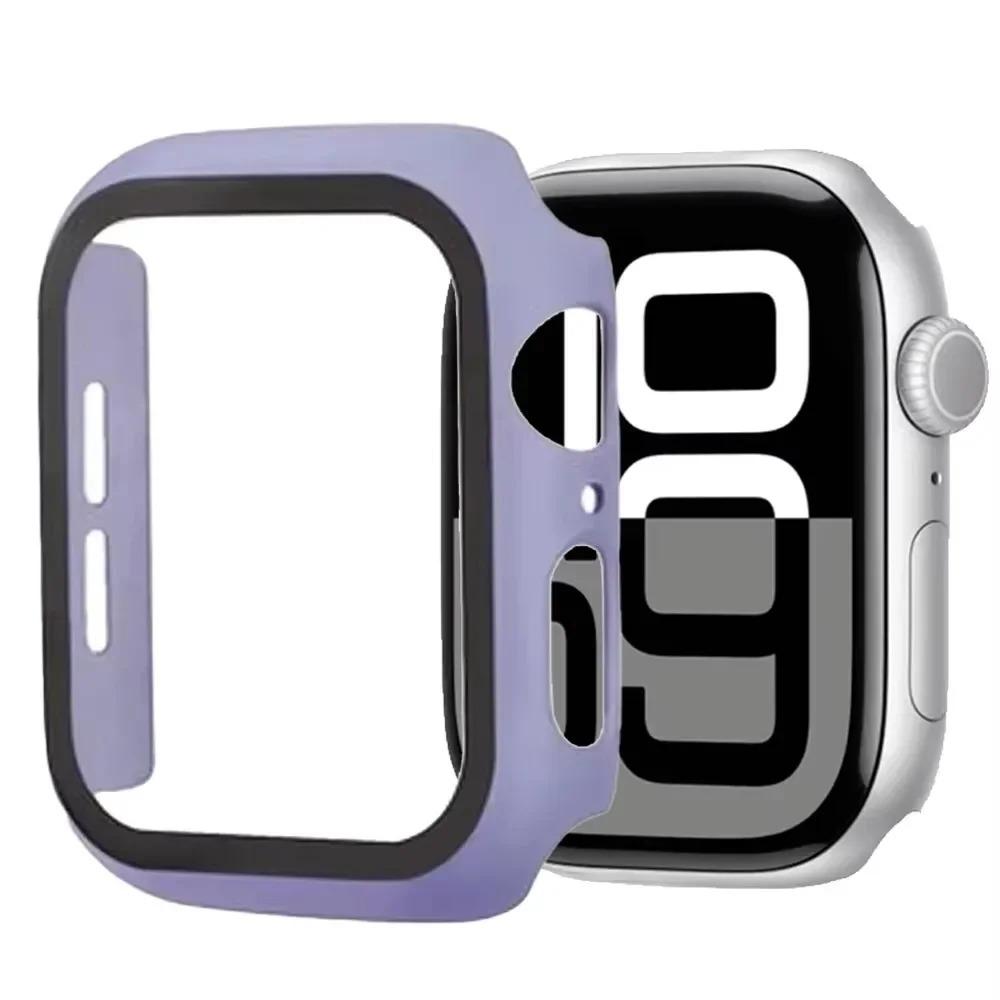 Vetro Temperato+Custodia per Apple Watch Serie 11 46mm 42mm Bumper Protezione Schermo per iWatch 11/10 46mm 42mm Copertura PC Sostituibile