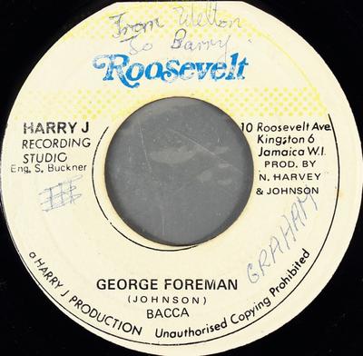 7inch Record BACCA  ANSEL COLLINS  George Foreman  Anlel Day NONE Roosevelt Jamaica Reggae Ska  Dub Used