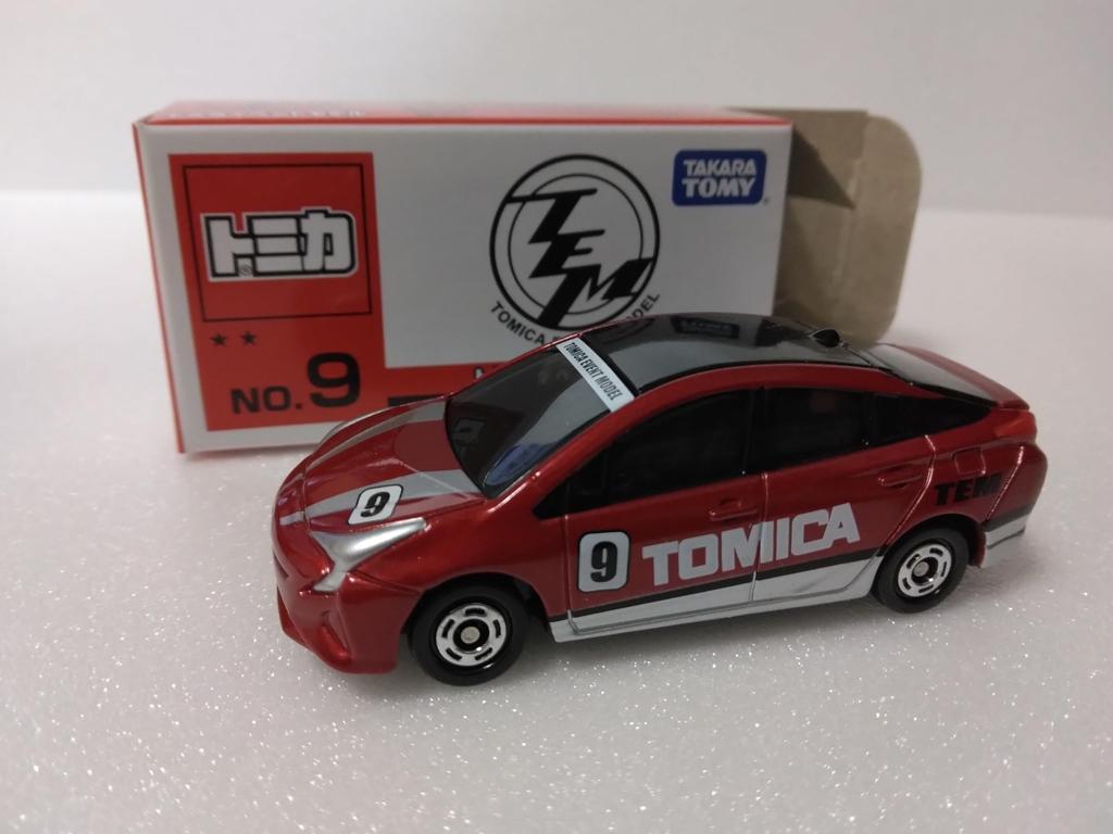 Tomica Event Model No. 9 Toyota Prius, 159 Scale, Die-cast Metal, Red, Made In Vietnam