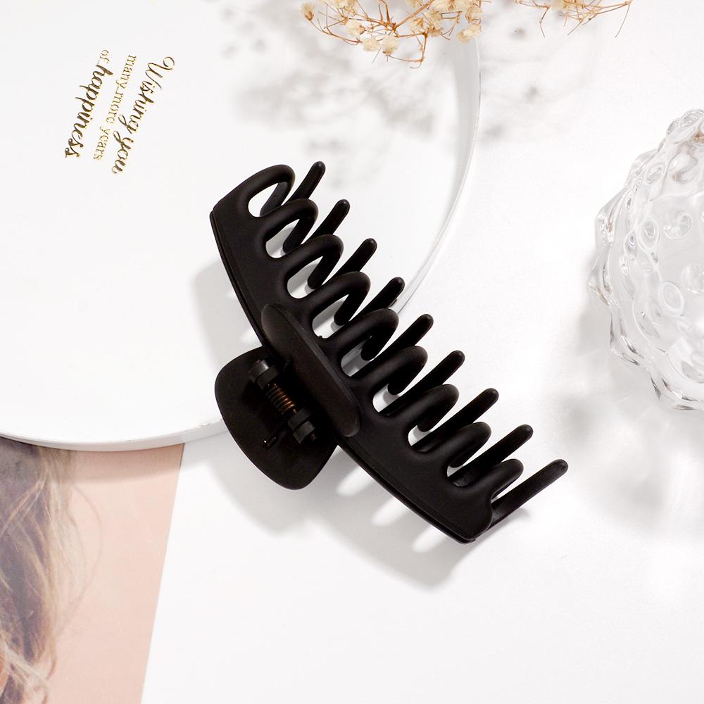 Koreanische Neutral Kaffee Große Klaue Clips für Dickes Haar Zubehör Frauen Kopfschmuck Ins Mode Kunststoff Fang Krabben Haarnadeln Geschenke