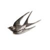 Huajie Retro Swallow Shaped Design Clothes Pins Broach for Women Men Fashion Banquet Accessories