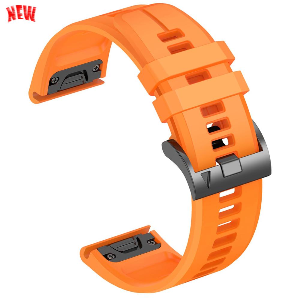 22mm 26mm Silicone QuickFit Sports Strap For Garmin Epix PRO Instinct 3 Quatix/DELTA/TACTIX/Fenix 6XPro 7 E 8pro 5XPlus Bracelet