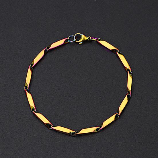 Processus de trempe Bracelet Simple chaîne de feuilles Non allergique Bracelet décoration de poignet