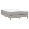 Maison Exclusive - Sommier à lattes de lit et matelas gris clair 120x190 cm tissu