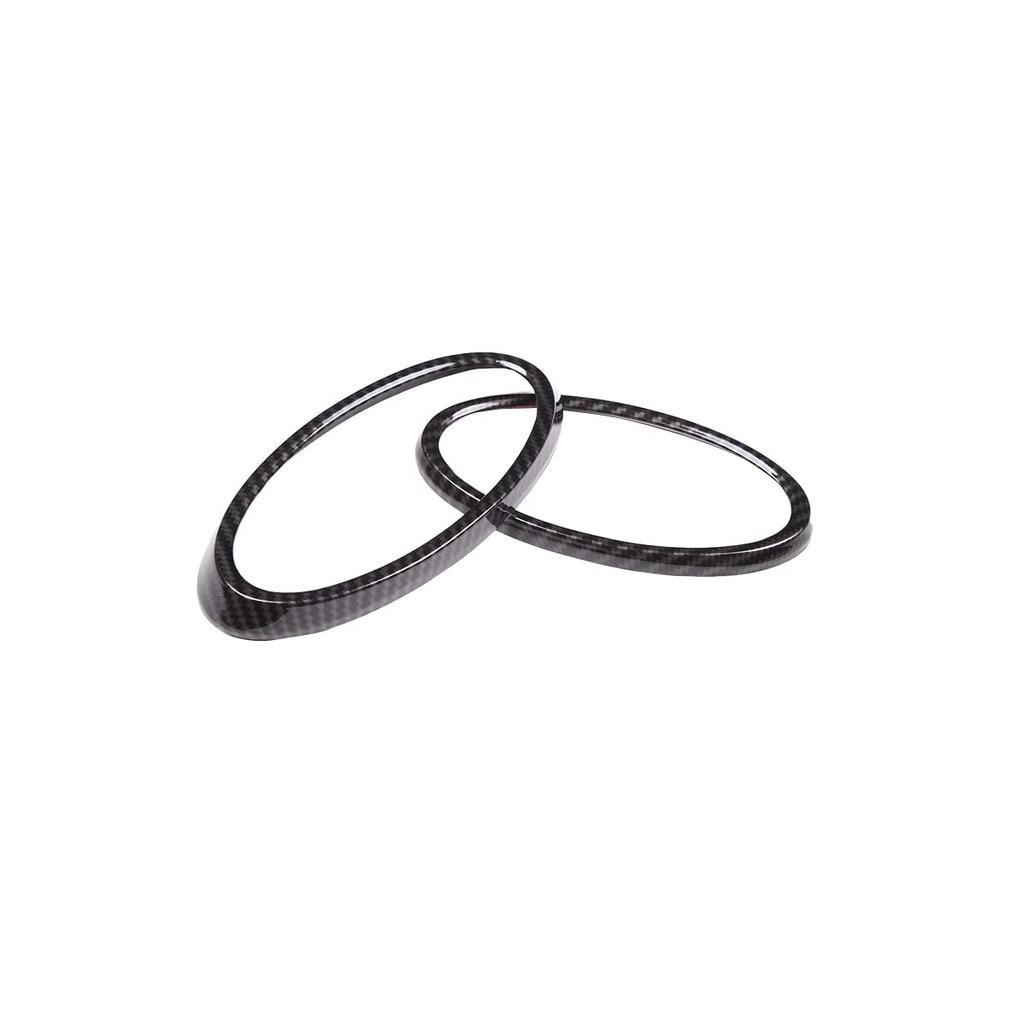 CHEAYAR Front Rear Logo Decorative Covering Trim for Subaru VX 2018-2022 Hood Emblem Ring Accessories ABS (Carbon Fiber Pattern)
