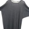 PLAIN PEOPLE 100% Wolle Langarm Strick Langes Kleid 3 grau Damen Gebraucht