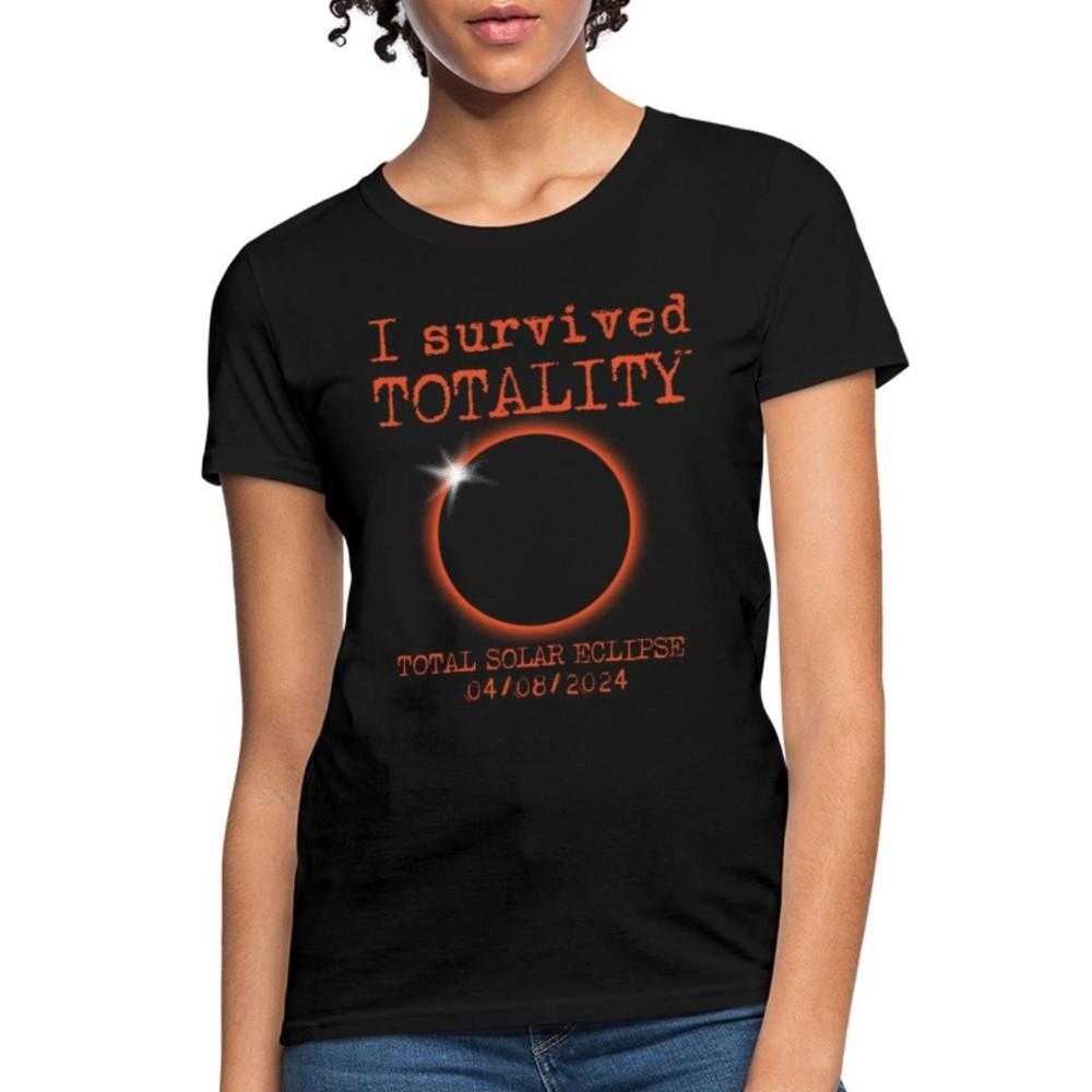Total Solar Eclipse I Survived Totality 2024 Women s T-Shirt XL