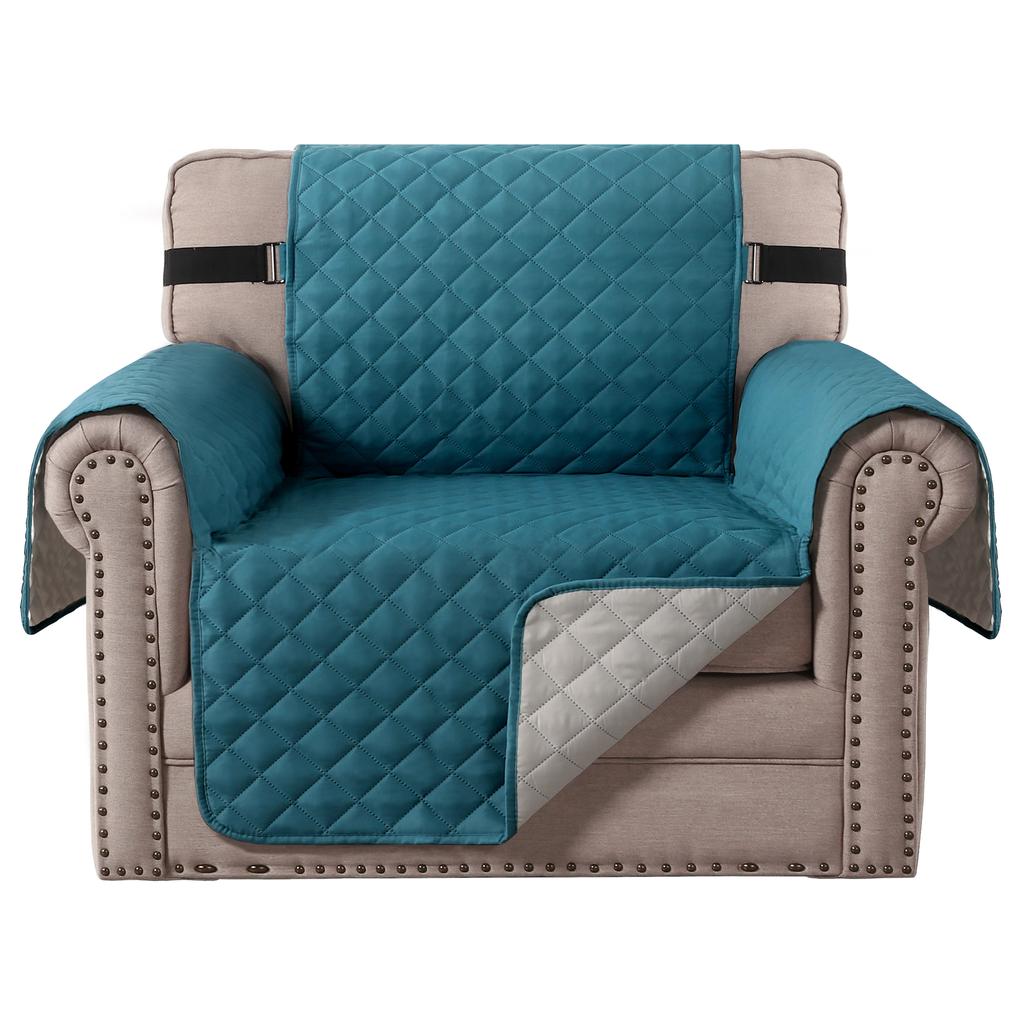 1/2/3/4 Seater Recliner Sofa Cover Water Repellent Sofa Cushion Solid Color Relax Lounger Slipcovers Couch Towel Armchair Covers
