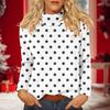 Women's Daily Casual Long Sleeve Mid Collar Top