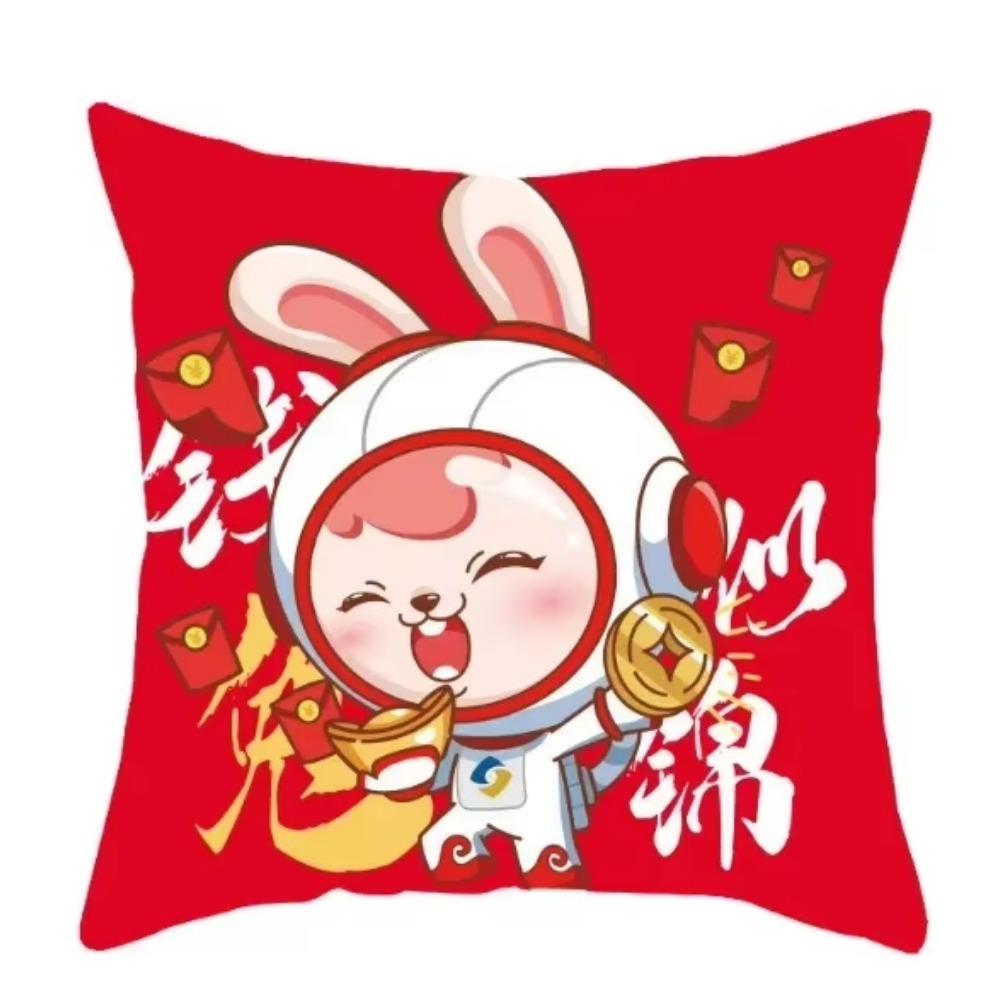 

Роскошные украшения дома Чехлы для подушек в китайском стиле Новогодние поздравления с принтом наволочка автомобильный диван Чехлы 66x66cm