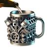 Engines Beer Mug Reusable Car Engines Cocktail Mug Funny Stein Drinkware Portable Home Aesthetic Decoration for Kitchen Living