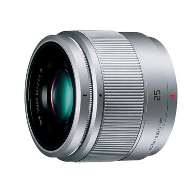 Panasonic Fastbrændviddeobjektiv til Micro Four Thirds Lumix G 25mm F1.7 ASPH. Sølv H-H025-S