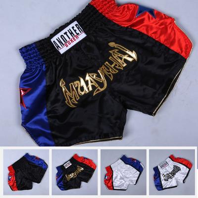 Anotherboxer Pantaloncini da Boxe Muay Thai Unisex Traspiranti MMA Kickboxing Combattimento
