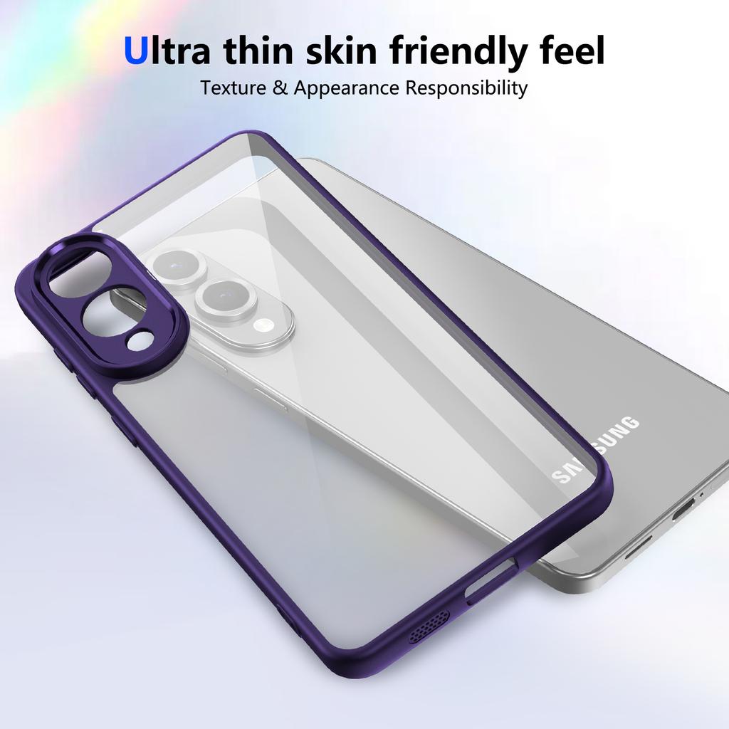 For Samsung Galaxy S25 Edge Case Matte Skin Touch Clear PC + TPU Shockproof Phone Back Cover