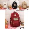 Stylish Nylon School Backpack For High School And College Students With Lightweight Design
