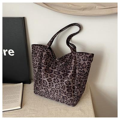 Herbst Leopardenmuster Tasche Damen neue hochwertige strukturierte Wildleder Umhängetasche trendige vielseitige Tragetasche