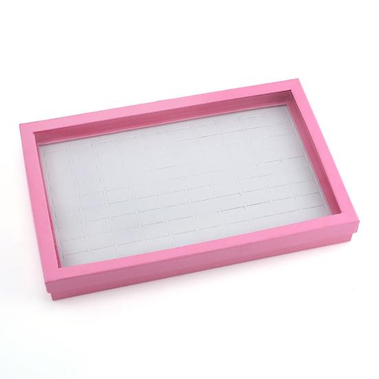 100 Slots Ring Jewelry Display Tray Show Case Organizer Box Storage Holder