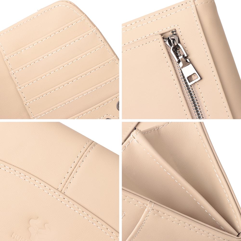 Humerpaul Damen-Geldbörsen, RFID-blockierend, echtes Leder, großes Fassungsvermögen, Kartenhalter, luxuriöse Designer-Damen-Langbrieftasche