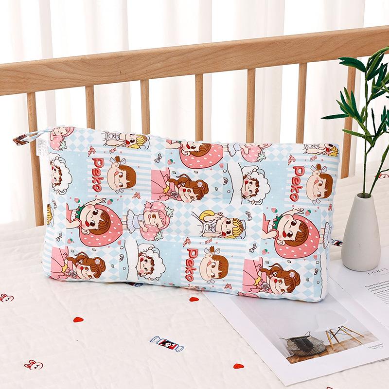 Children Infants Baby Cartoon Pure Cotton Doudou Velvet Sleep Pillow Kindergarten Washable Cervical Vertebra Protect Kids Pillow