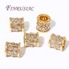 18K Gold Plated Zircon Crystal Beads,Metal Beads,Spacer Bead For Jewelry Making DIY Accessories, Separators For Bead