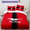 Mustang 3pcs Bedding Set Duvet Cover Closure Includes 1 Duvet Cover & 2 Pillowcases for All Seasons Bedroom Home Dorm Decor