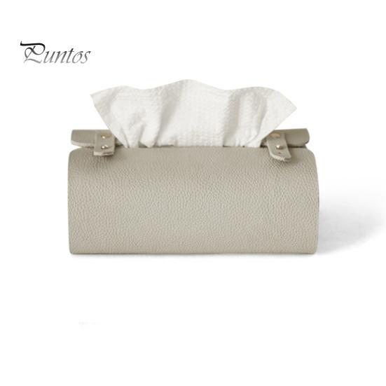 Space Saving Storage Box Faux Leather Tissue Box, Minimalist Napkin Holder for Living Multipurpose Organizer Room Desk, Decorative Dispenser
