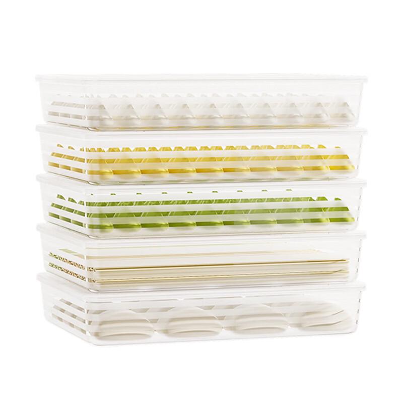 Food-Grade Dumpling Freezer Storage Box with Lid