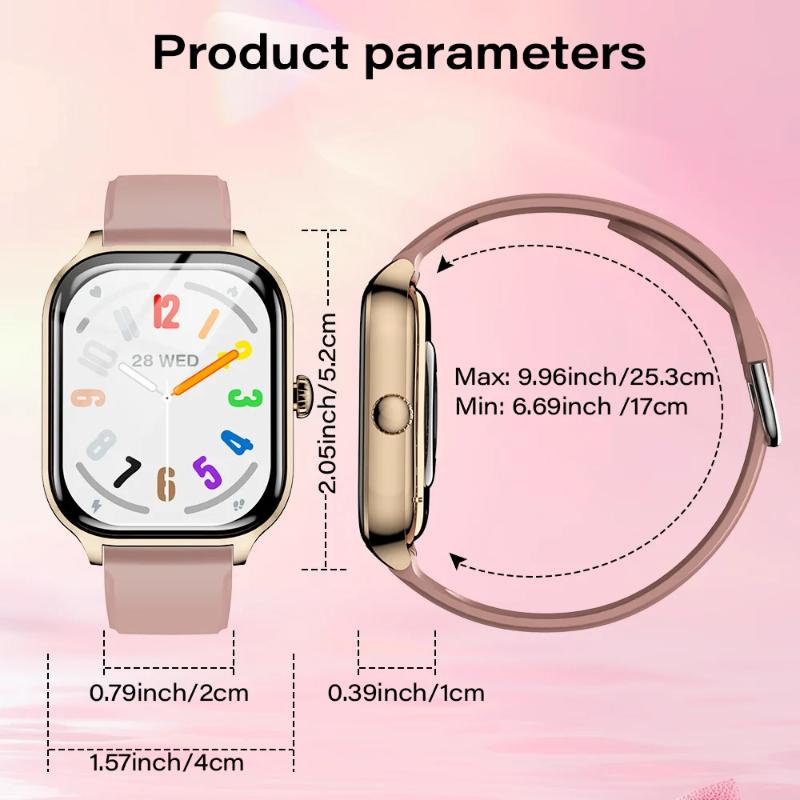 2025 New Voice Call Smartwatch 24 Hour Health Monitor 100+ Sports Modes Bluetooth Smartwatch for Men Women 2.01 Display