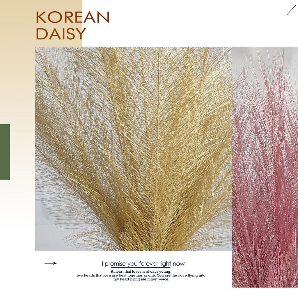 42cm Fluffy Pampas Grass Boho Decor Artificial Flower Fake Plant Reed Simulated Party Wedding Home Decoration Colorful Pampas