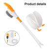 1 Set Wall Mounted Toilet Brush Duck Silicone Toilet Brush Set 360° Deep Clean Easy Storage Bathroom Accessories