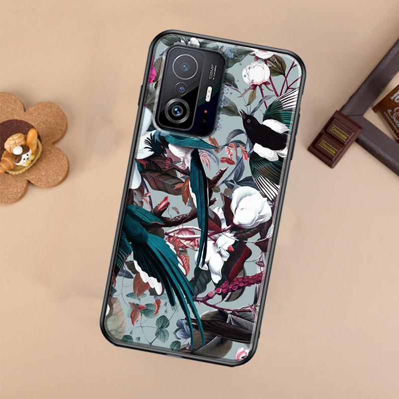 Garden Birds For POCO X5 X4 X3 F5 Pro M4 M5s F3 F4 GT C40 Phone Case For Xiaomi 12T 11T 13 Pro 12 Lite