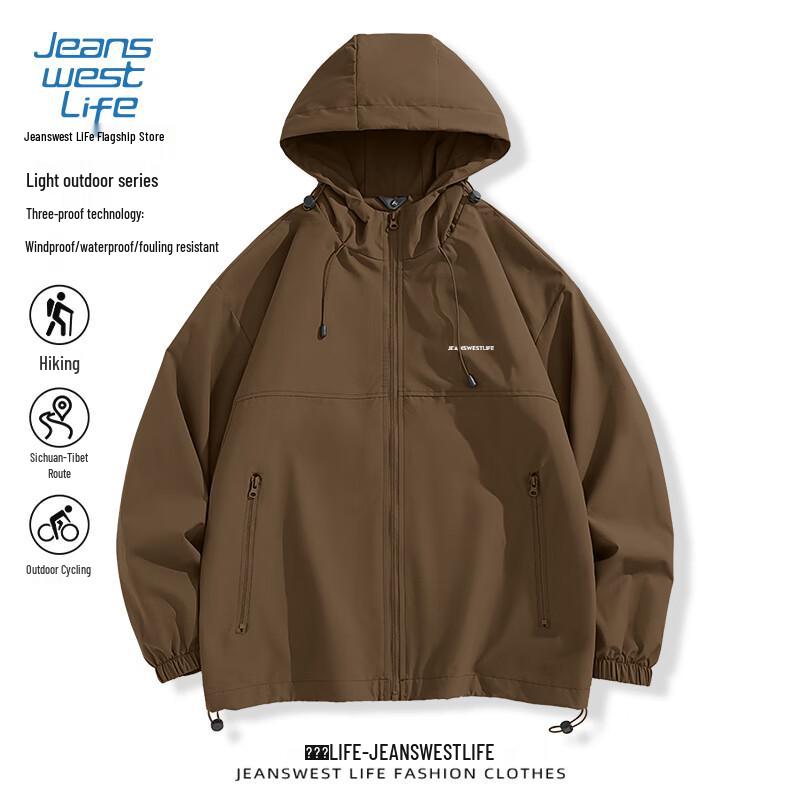 

JEANSWEST LIFE Men s Waterproof Windproof Outdoor Jacket M