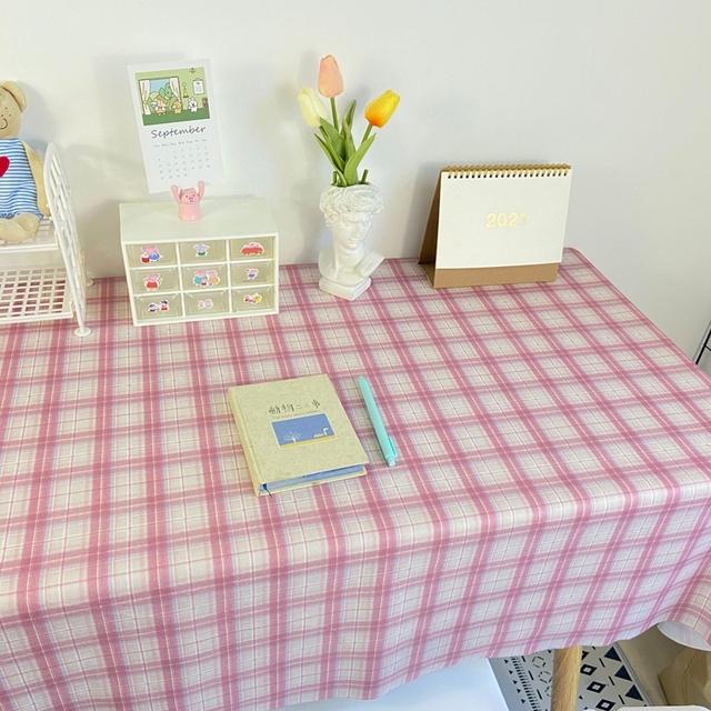 Plaid Tablecloth Table Cloth Desk Mat Dust -Proof Dining Table Cloth Furniture Protector Picnic Mat Tapete Dressing Table Mat