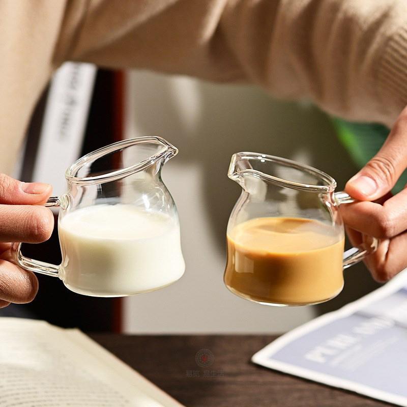 350ml Glass Milk Jug - Reusable Sauce/Coffee/Honey Cup (Western Style)