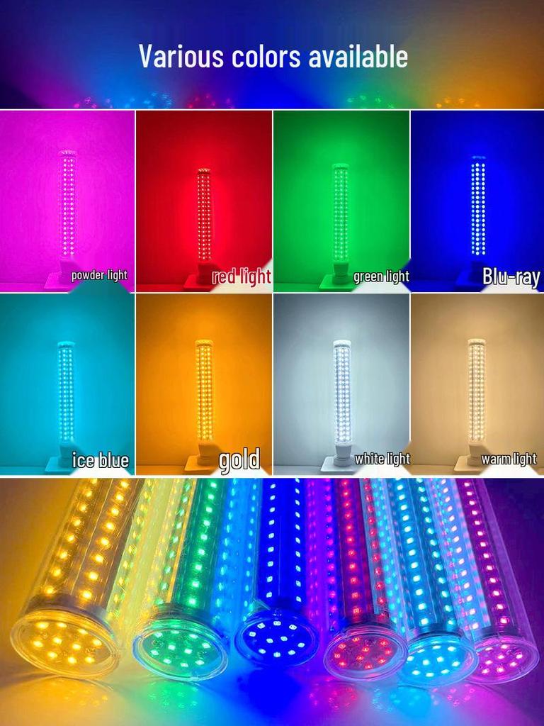 Waterproof Red & Yellow LED Corn Lantern: Energy-Saving Outdoor Decorative Globe Light