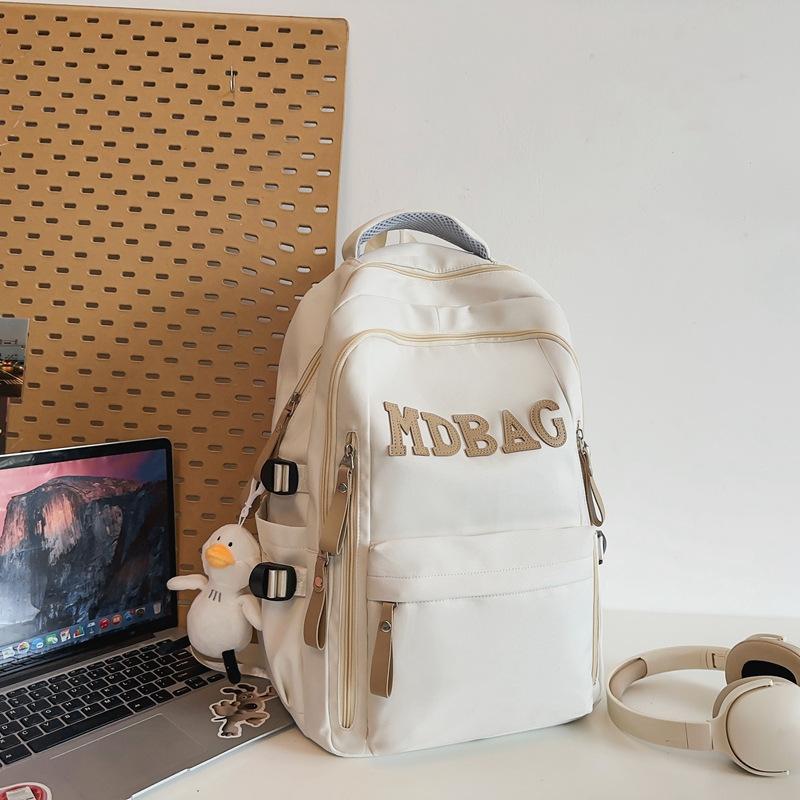Schoolbag Trendy Brand Versatile College Student Girl Schoolbag Large Capacity Burden Reduction Middle School Student Junior High School Student