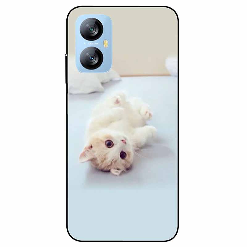 Für Blackview A52 Pro Hülle Handyhülle Stoßfeste Schwarz lackierte TPU Hülle für Blackview A52 Pro Silikon Weicher Bumper A52Pro Süß