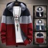 Cross2026 Men's Autumn/Winter Hooded Sweater - Plus Velvet Thick Knitwear