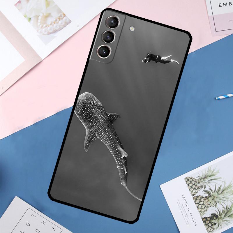 Walhai Fische Hülle Für Samsung Galaxy S24 Ultra S20 S21 S22 S23 S25 Ultra S9 S10 Plus S25 FE Rückseite