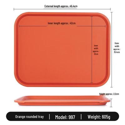 JML Non-slip Large Rounded Serving Tray (5-Pack)