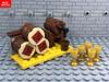 MOC Bausteine Weinfass Modell Actionfiguren Ecke des Kellers Küchenszene Bausteine Zusammengebaut Kinderspielzeug