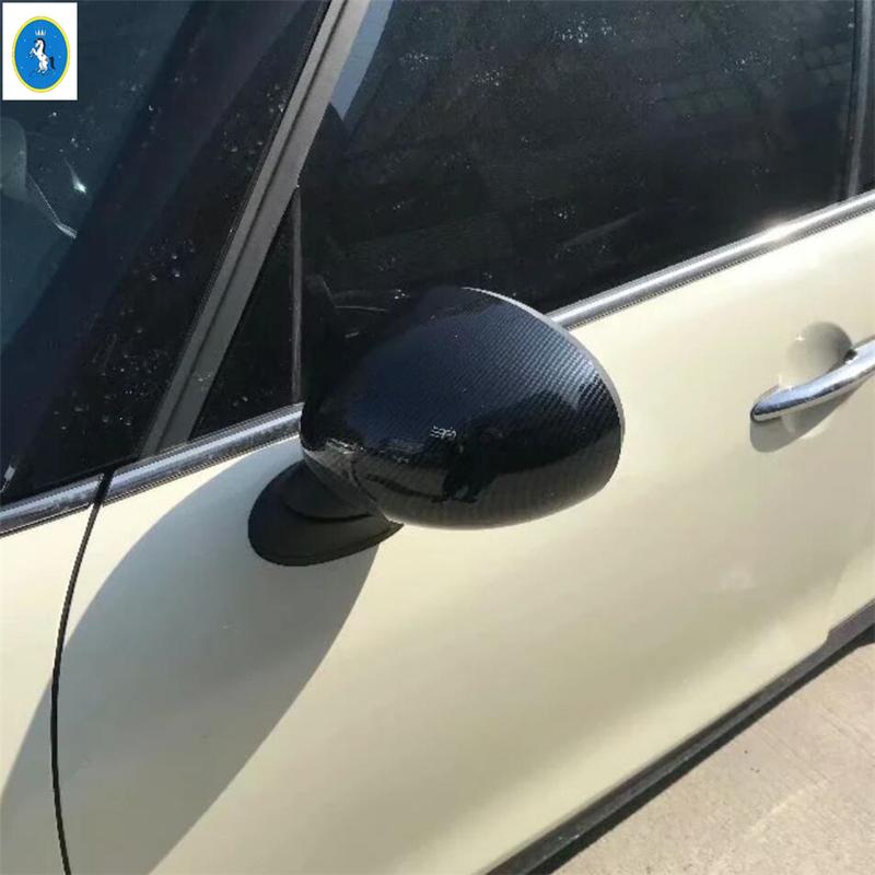 Chrome / Carbon Fiber Look Rearview Mirror / Rear Window Wiper / Door Bowl Cover Trim For Mini Cooper S F55 F56 F57 2014 -