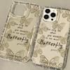 Ins Wind Retro Butterfly Suitable for iPhone17 Airbag Mobile Phone Case 13Pro Niche X Apple 14 All-inclusive 15/16