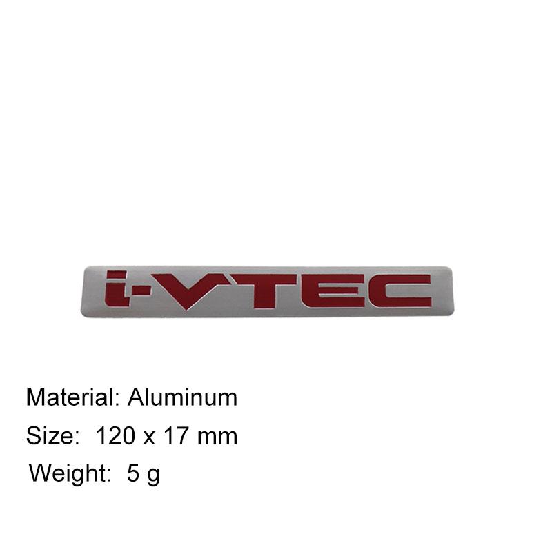 scpvy9 3D Premium for SUV i-VTEC car Hood Fender trunk Rear Bonnet Nameplate Emblem Badge Sticker