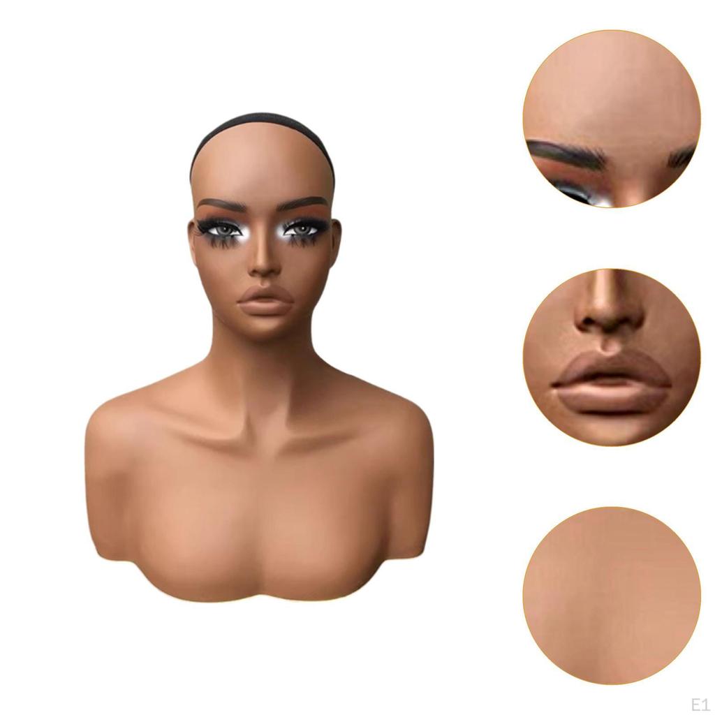 Weiblicher Schaufensterkopf-Ständer für und Zubehör