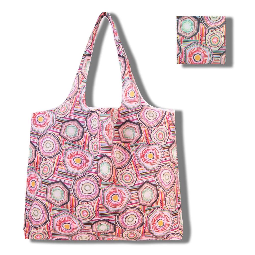 Eco-Friendly Large Capacity Foldable Tote Bag - Creative, Portable, Printed, and In Stock