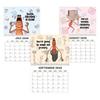 The Worm 2026 Wall Calendar 12 Month Wall Hanging Planner Hilarious Worm Meme Gift for Friends Coworkers Family